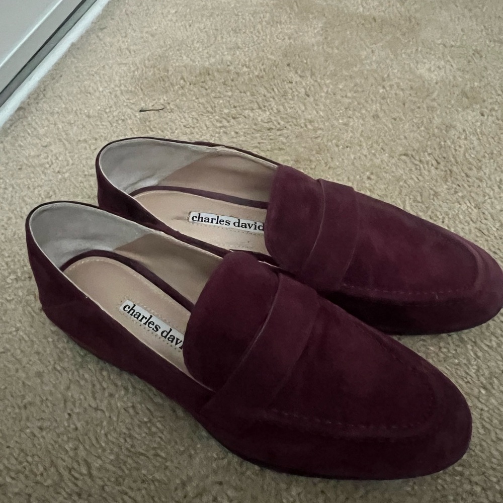 Charles David Burgundy Loafers